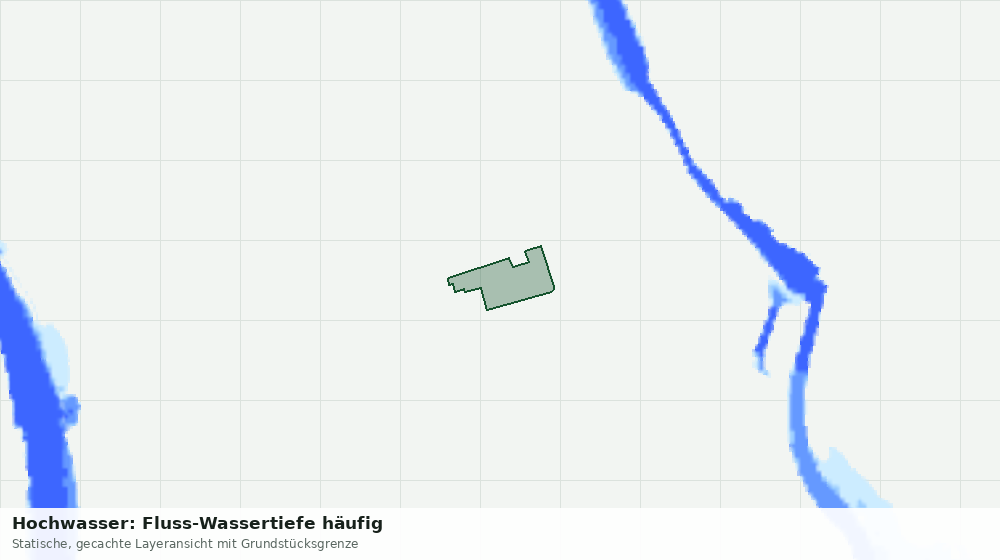 Statische Kartenansicht: Hochwasser: Fluss-Wassertiefe häufig