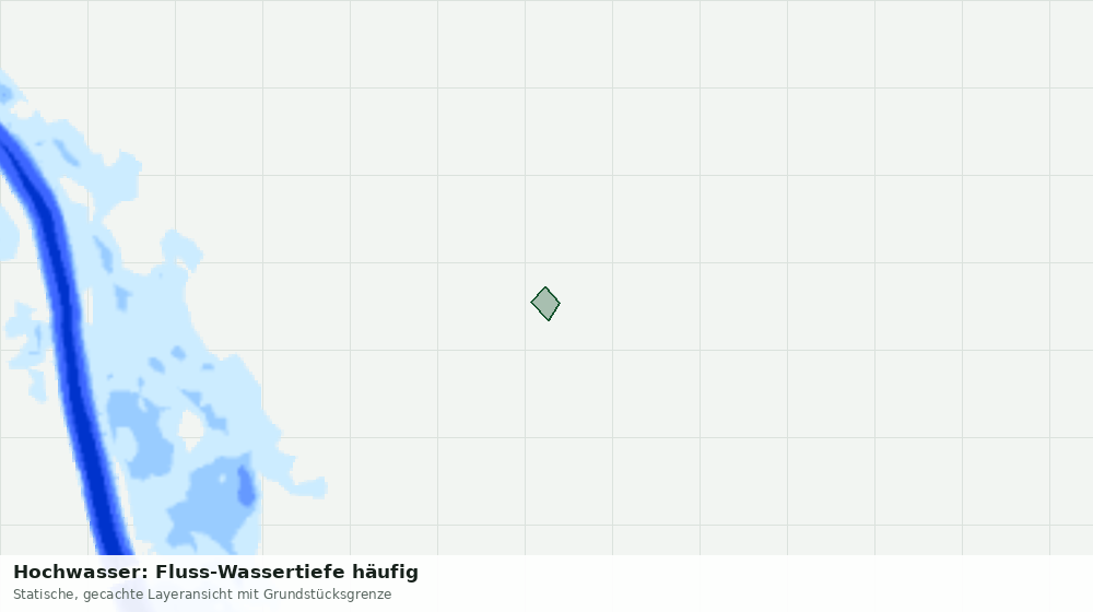 Statische Kartenansicht: Hochwasser: Fluss-Wassertiefe häufig