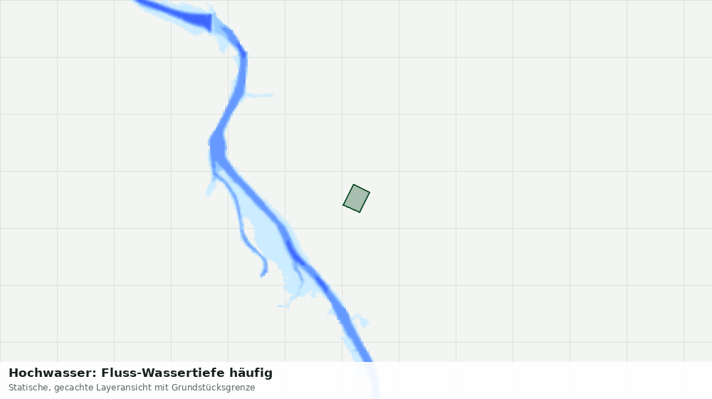 Statische Kartenansicht: Hochwasser: Fluss-Wassertiefe häufig