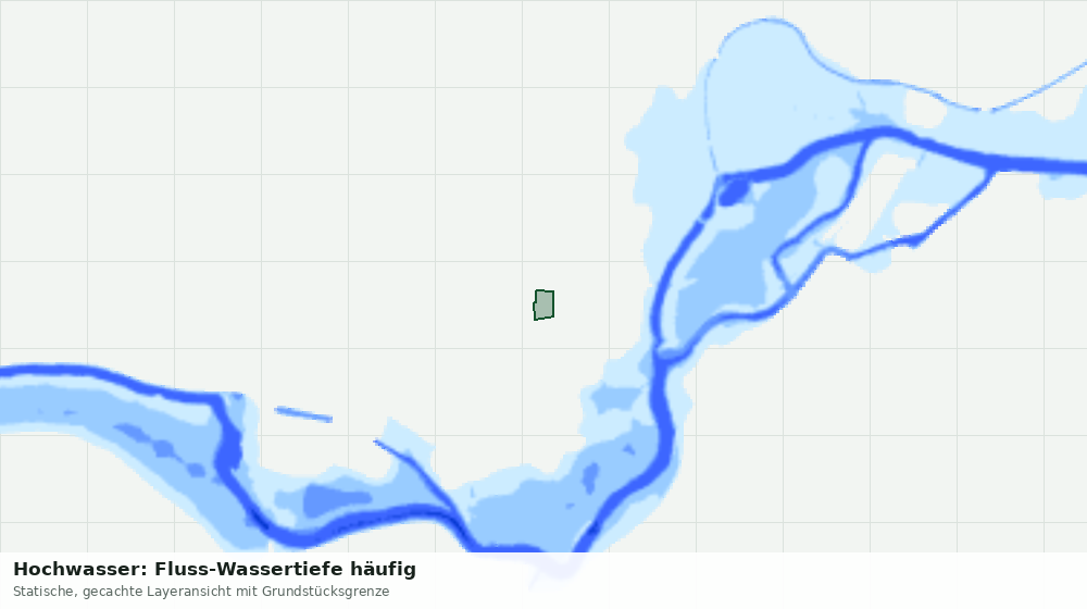 Statische Kartenansicht: Hochwasser: Fluss-Wassertiefe häufig