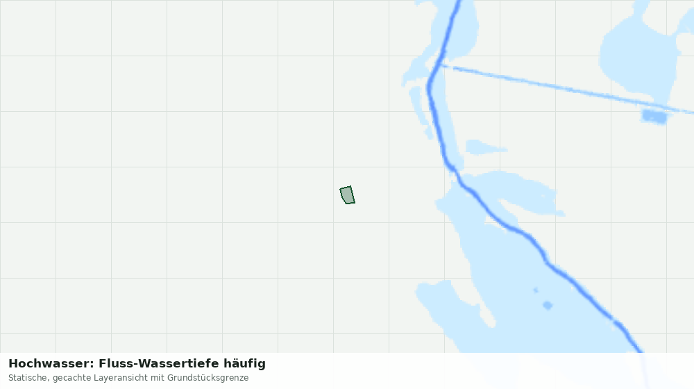 Statische Kartenansicht: Hochwasser: Fluss-Wassertiefe häufig