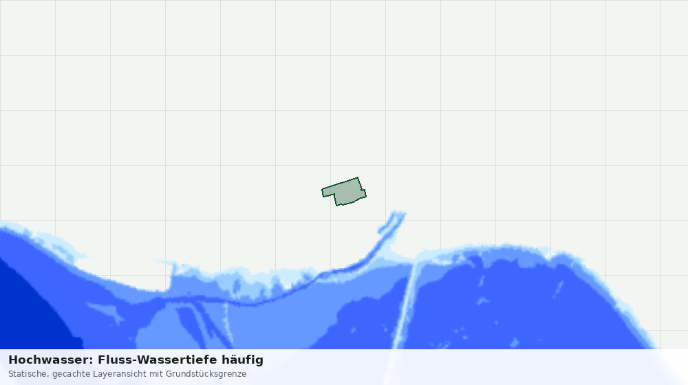 Statische Kartenansicht: Hochwasser: Fluss-Wassertiefe häufig