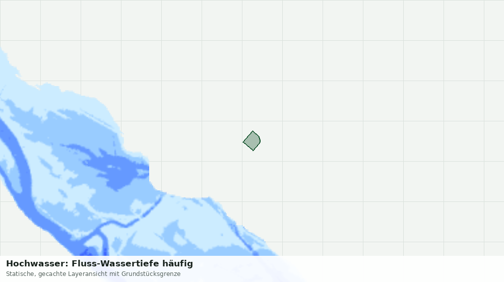 Statische Kartenansicht: Hochwasser: Fluss-Wassertiefe häufig