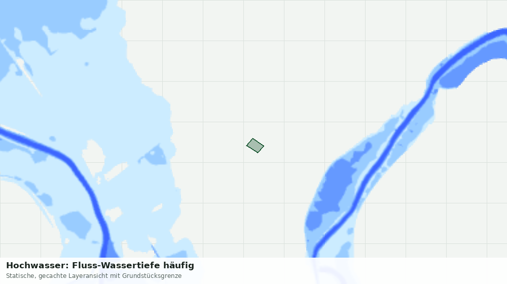 Statische Kartenansicht: Hochwasser: Fluss-Wassertiefe häufig