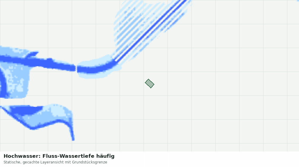 Statische Kartenansicht: Hochwasser: Fluss-Wassertiefe häufig