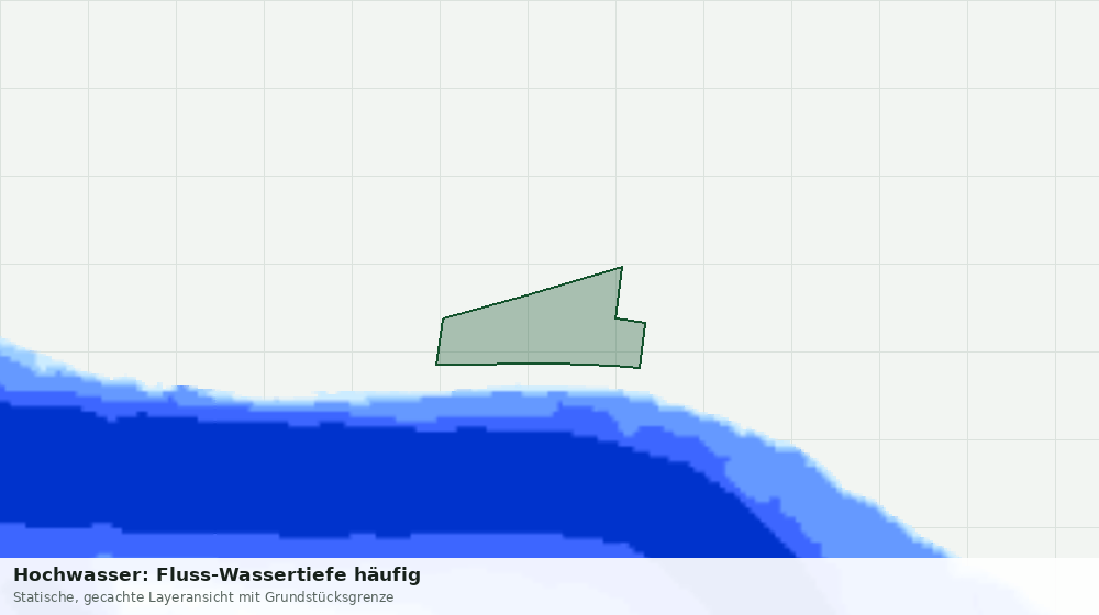 Statische Kartenansicht: Hochwasser: Fluss-Wassertiefe häufig