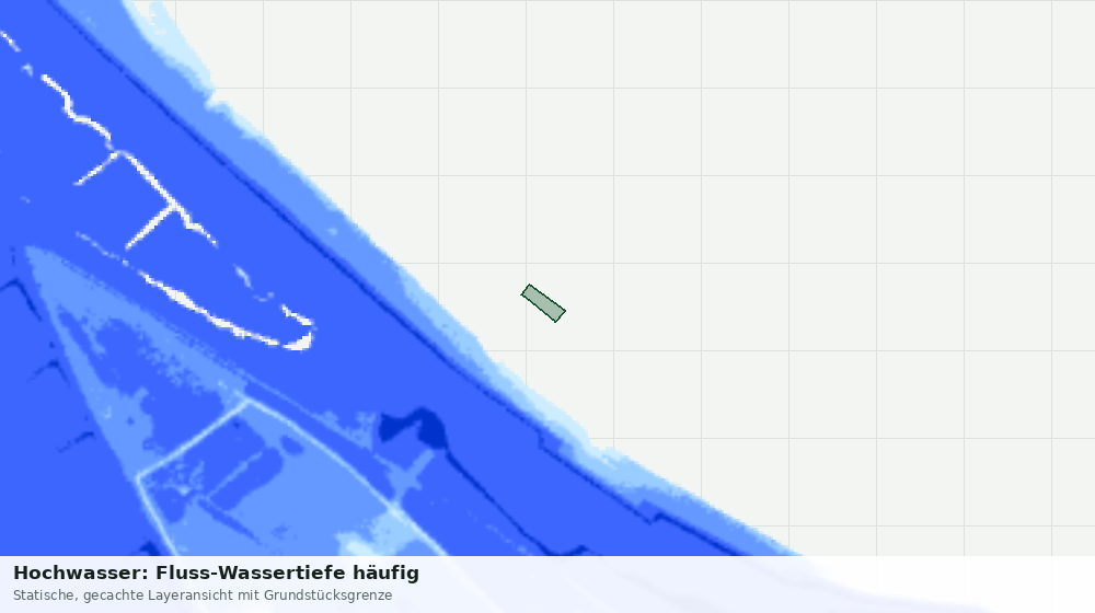 Statische Kartenansicht: Hochwasser: Fluss-Wassertiefe häufig