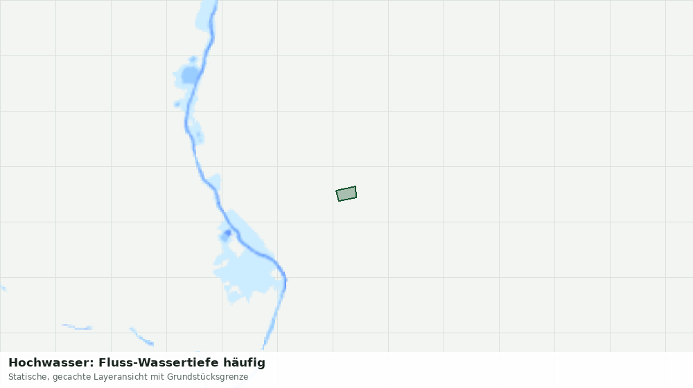 Statische Kartenansicht: Hochwasser: Fluss-Wassertiefe häufig