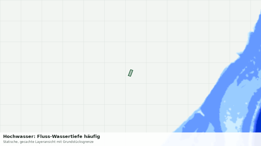 Statische Kartenansicht: Hochwasser: Fluss-Wassertiefe häufig