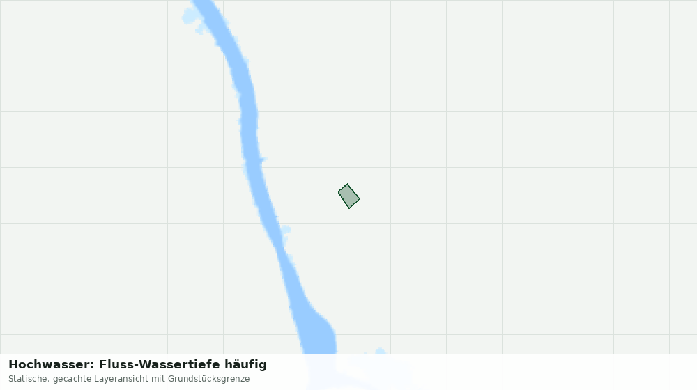 Statische Kartenansicht: Hochwasser: Fluss-Wassertiefe häufig