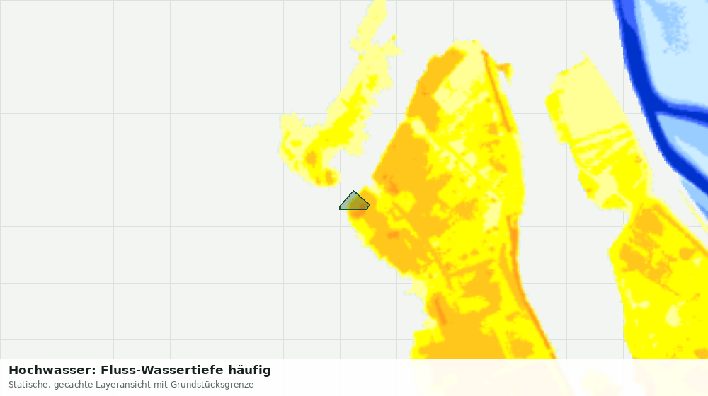 Statische Kartenansicht: Hochwasser: Fluss-Wassertiefe häufig