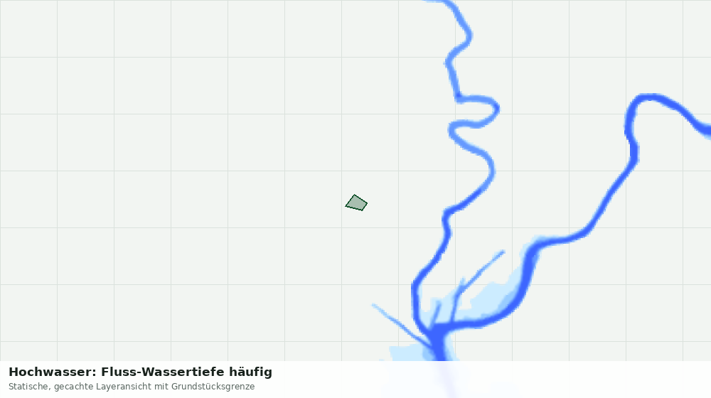 Statische Kartenansicht: Hochwasser: Fluss-Wassertiefe häufig