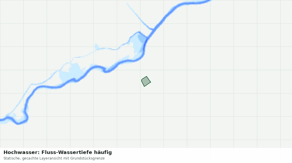 Statische Kartenansicht: Hochwasser: Fluss-Wassertiefe häufig