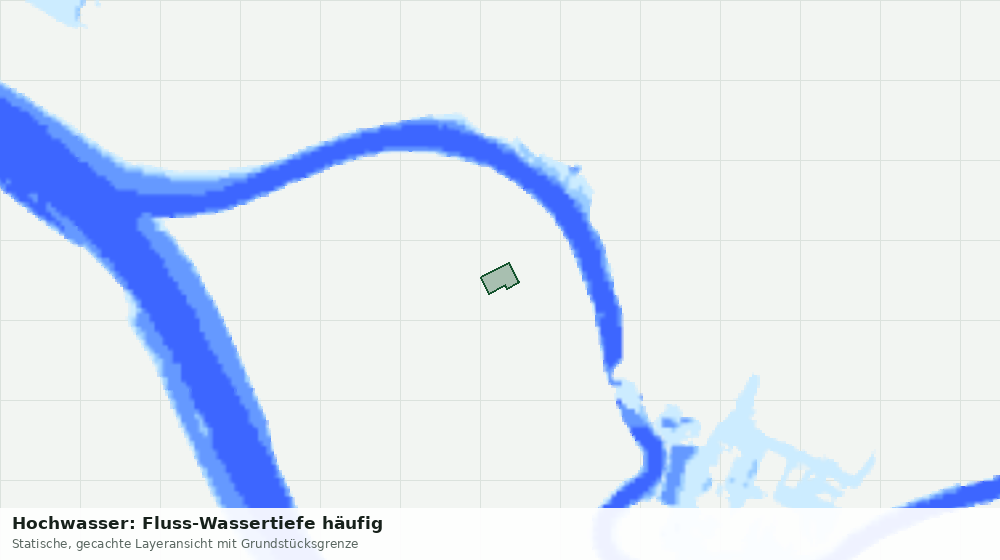 Statische Kartenansicht: Hochwasser: Fluss-Wassertiefe häufig