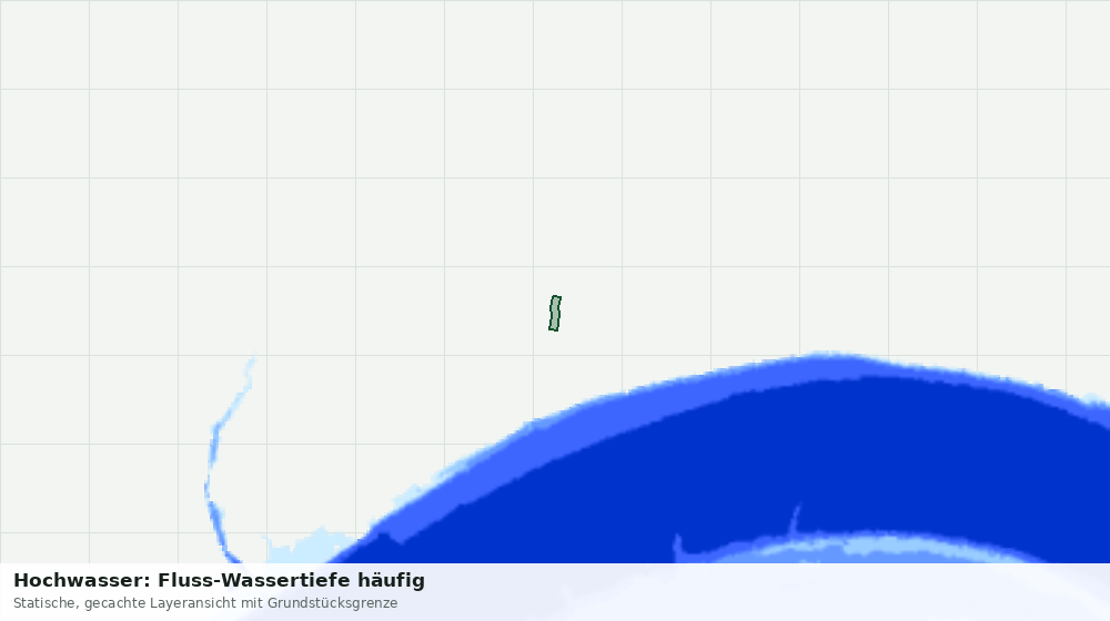 Statische Kartenansicht: Hochwasser: Fluss-Wassertiefe häufig