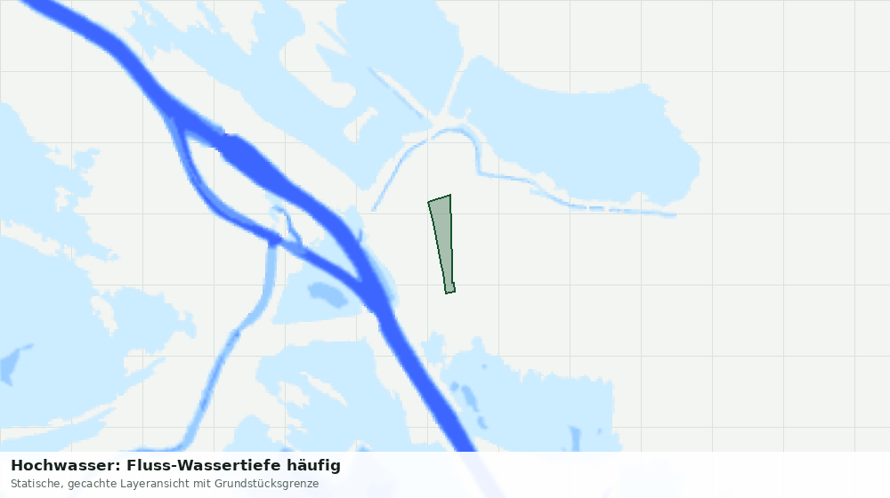 Statische Kartenansicht: Hochwasser: Fluss-Wassertiefe häufig