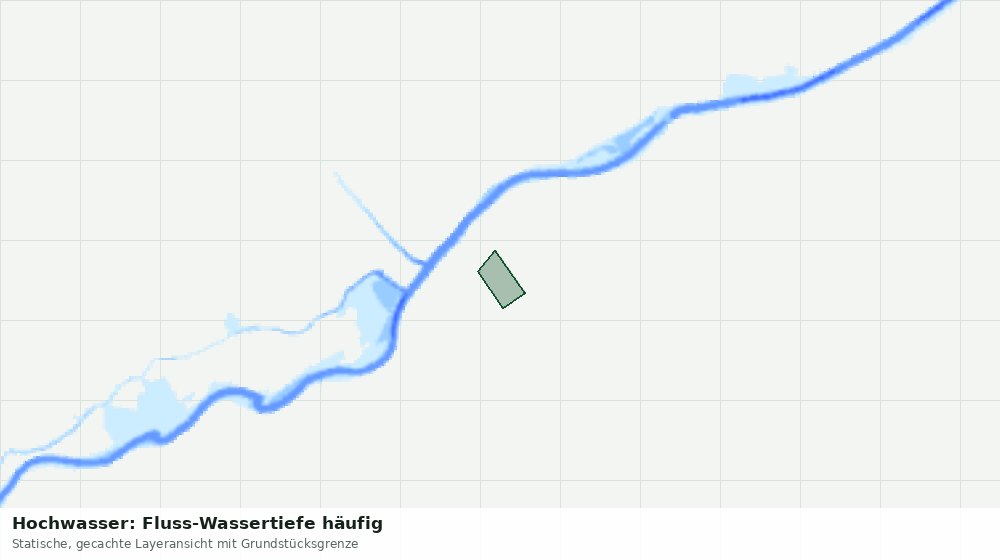 Statische Kartenansicht: Hochwasser: Fluss-Wassertiefe häufig