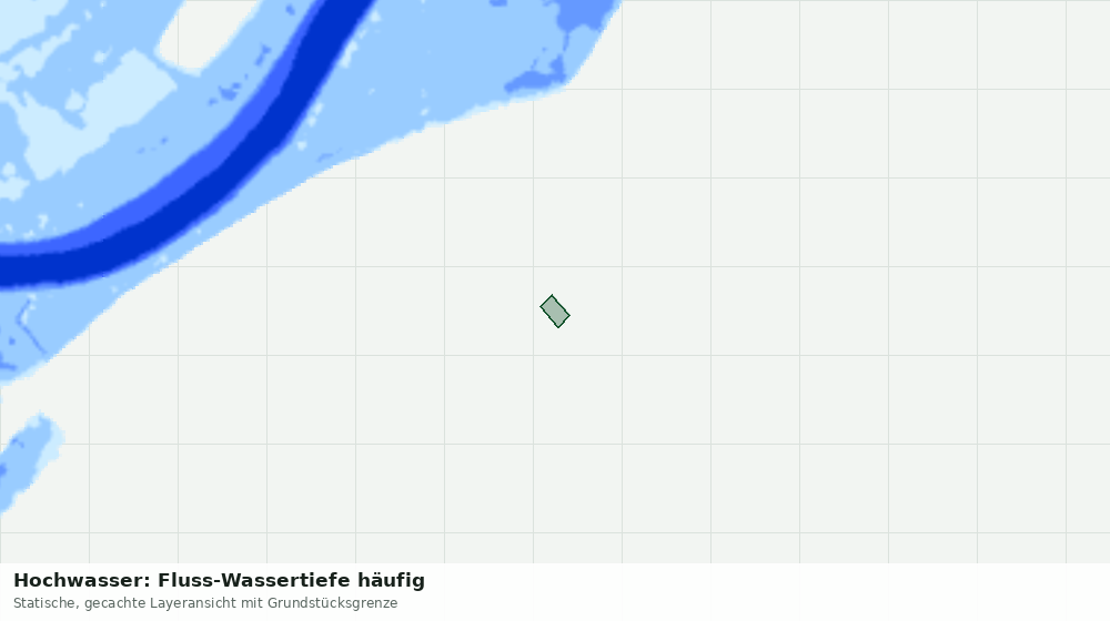Statische Kartenansicht: Hochwasser: Fluss-Wassertiefe häufig