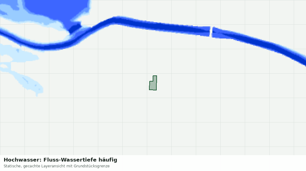Statische Kartenansicht: Hochwasser: Fluss-Wassertiefe häufig