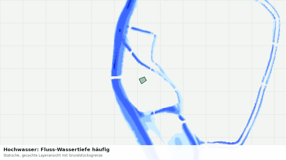 Statische Kartenansicht: Hochwasser: Fluss-Wassertiefe häufig