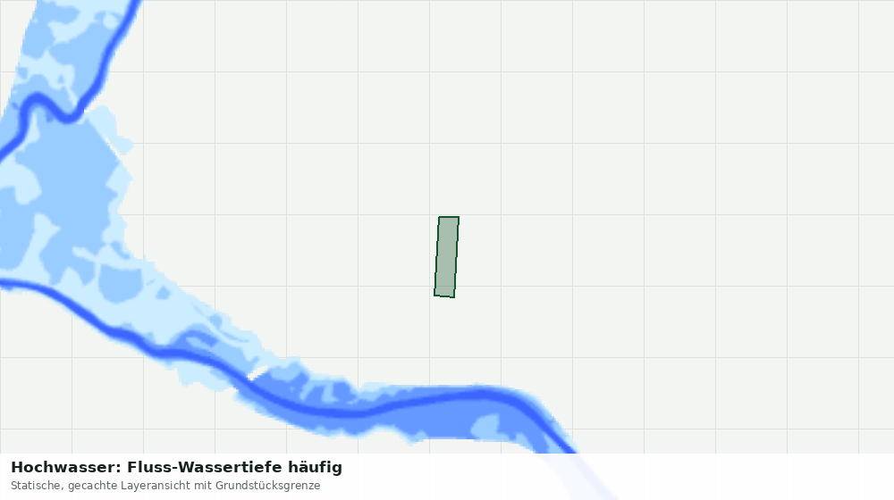 Statische Kartenansicht: Hochwasser: Fluss-Wassertiefe häufig