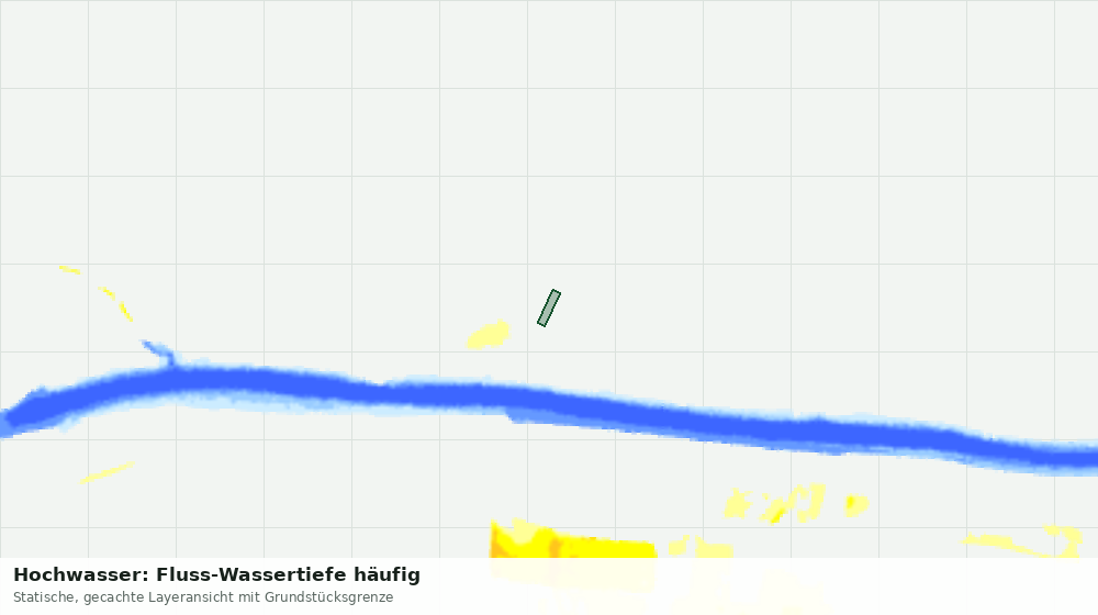 Statische Kartenansicht: Hochwasser: Fluss-Wassertiefe häufig