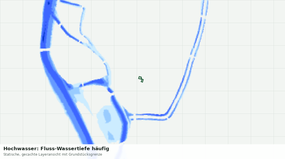 Statische Kartenansicht: Hochwasser: Fluss-Wassertiefe häufig