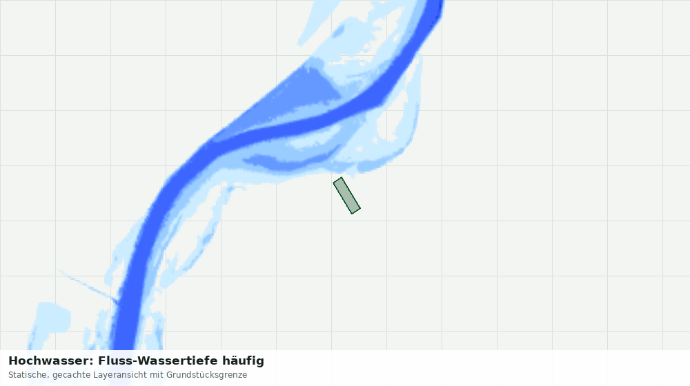 Statische Kartenansicht: Hochwasser: Fluss-Wassertiefe häufig