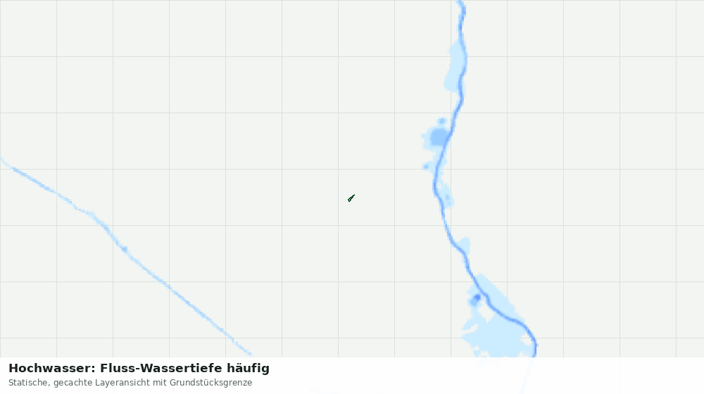 Statische Kartenansicht: Hochwasser: Fluss-Wassertiefe häufig