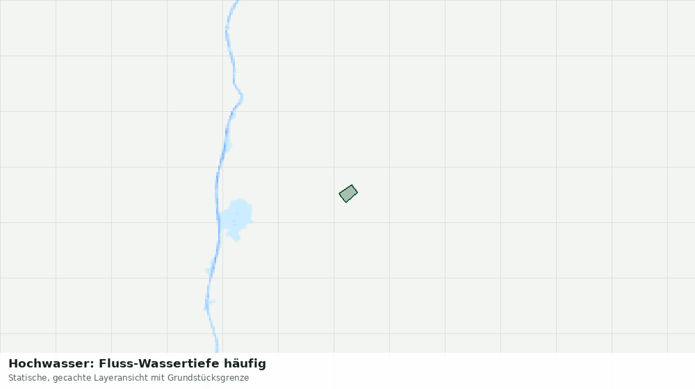 Statische Kartenansicht: Hochwasser: Fluss-Wassertiefe häufig