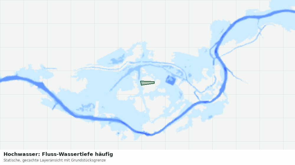 Statische Kartenansicht: Hochwasser: Fluss-Wassertiefe häufig