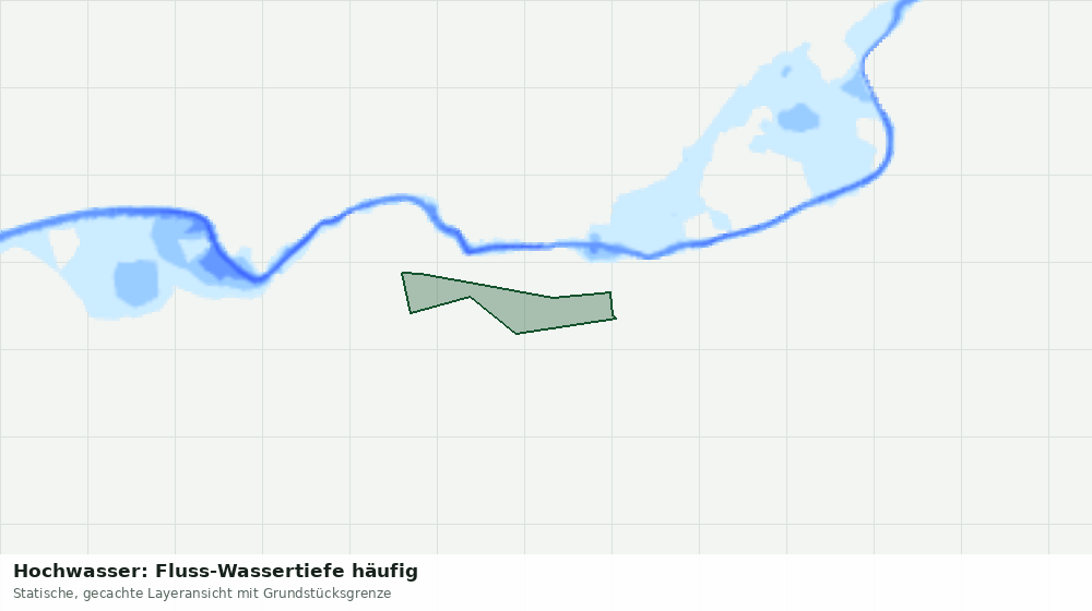Statische Kartenansicht: Hochwasser: Fluss-Wassertiefe häufig