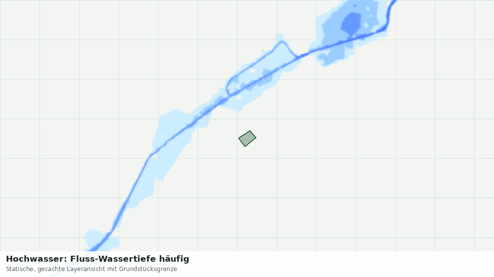 Statische Kartenansicht: Hochwasser: Fluss-Wassertiefe häufig