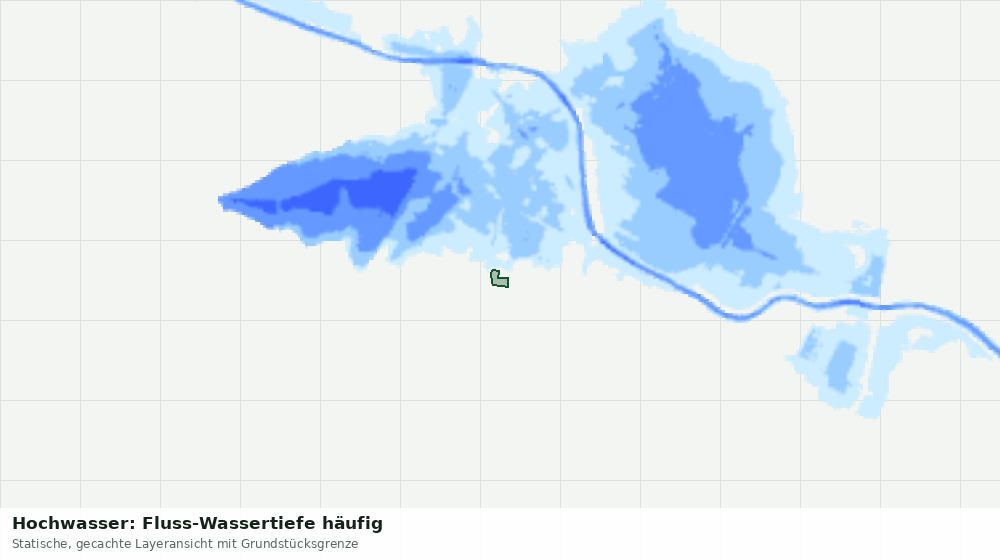 Statische Kartenansicht: Hochwasser: Fluss-Wassertiefe häufig