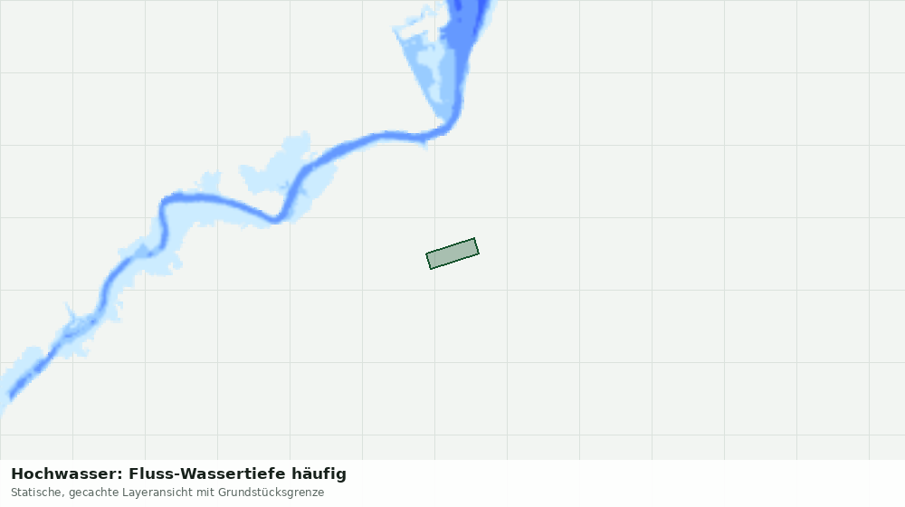 Statische Kartenansicht: Hochwasser: Fluss-Wassertiefe häufig