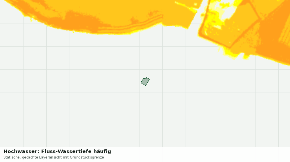 Statische Kartenansicht: Hochwasser: Fluss-Wassertiefe häufig