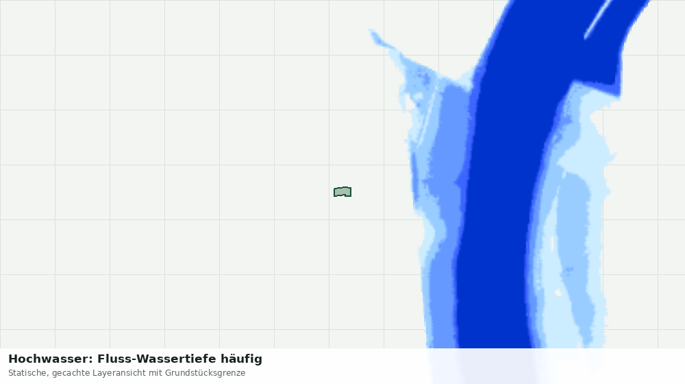 Statische Kartenansicht: Hochwasser: Fluss-Wassertiefe häufig