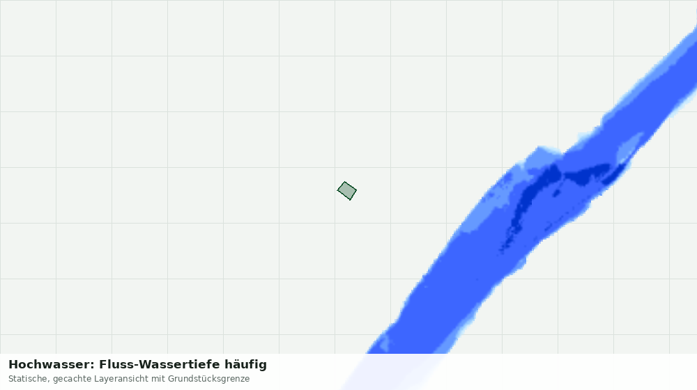 Statische Kartenansicht: Hochwasser: Fluss-Wassertiefe häufig