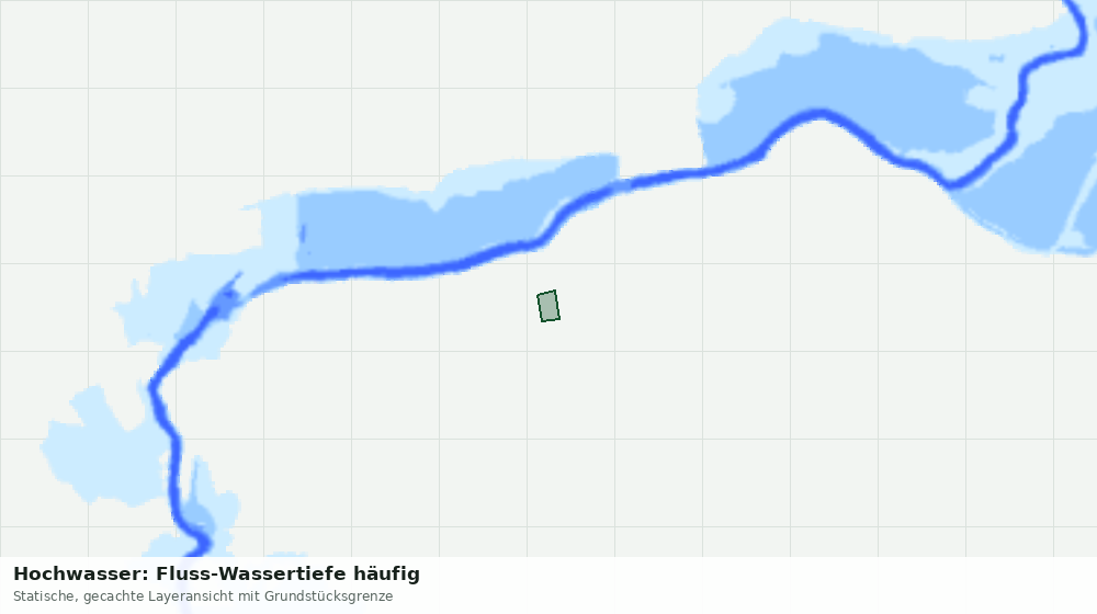 Statische Kartenansicht: Hochwasser: Fluss-Wassertiefe häufig