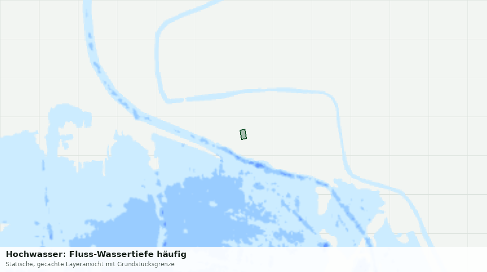 Statische Kartenansicht: Hochwasser: Fluss-Wassertiefe häufig