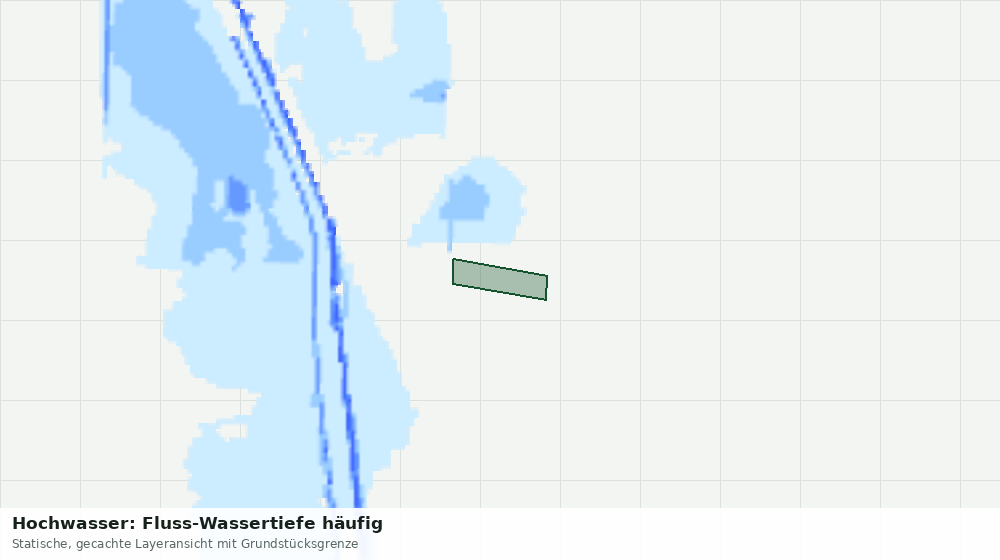 Statische Kartenansicht: Hochwasser: Fluss-Wassertiefe häufig