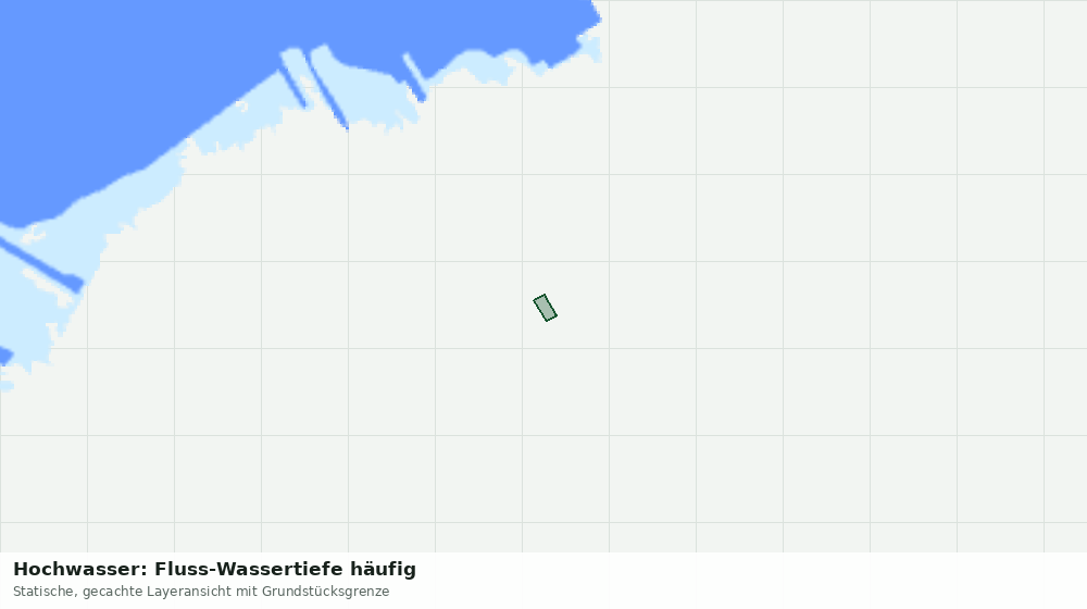 Statische Kartenansicht: Hochwasser: Fluss-Wassertiefe häufig