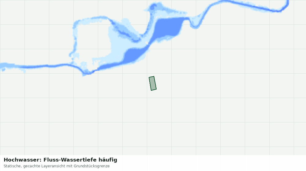 Statische Kartenansicht: Hochwasser: Fluss-Wassertiefe häufig