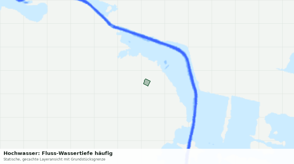 Statische Kartenansicht: Hochwasser: Fluss-Wassertiefe häufig