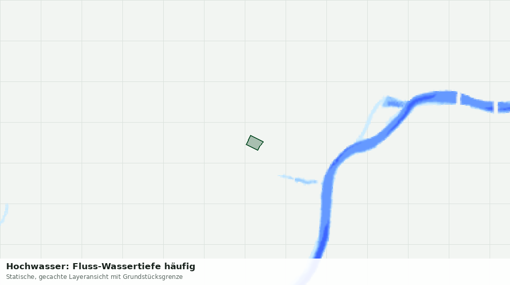 Statische Kartenansicht: Hochwasser: Fluss-Wassertiefe häufig