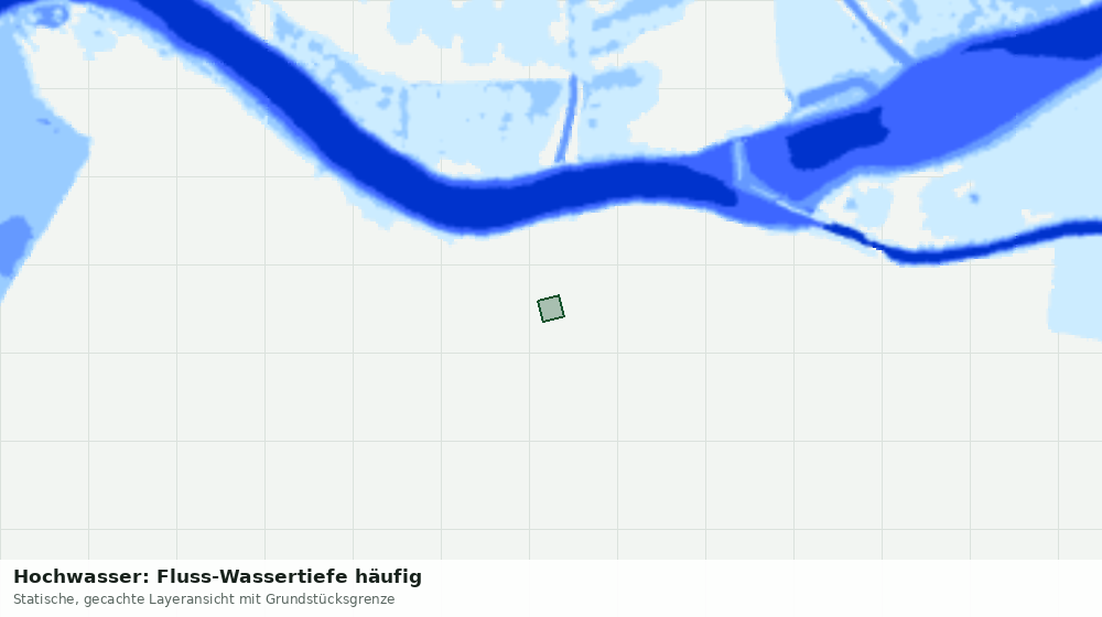 Statische Kartenansicht: Hochwasser: Fluss-Wassertiefe häufig