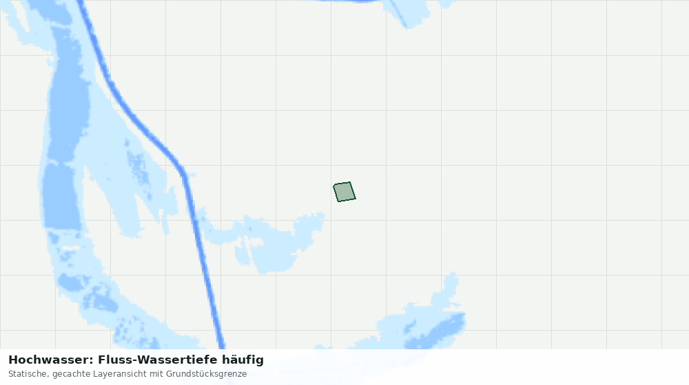 Statische Kartenansicht: Hochwasser: Fluss-Wassertiefe häufig