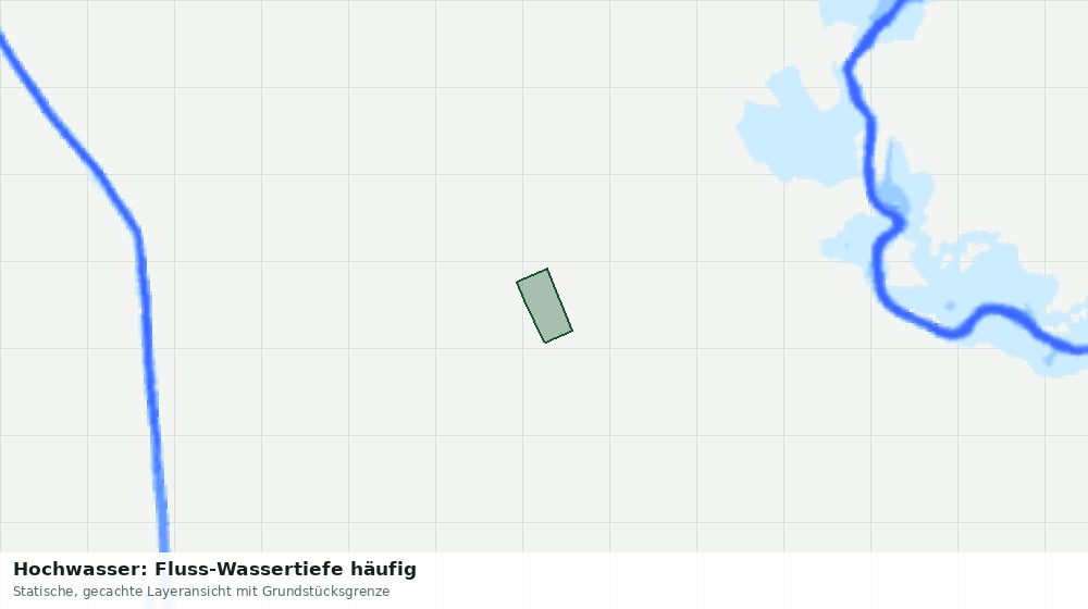 Statische Kartenansicht: Hochwasser: Fluss-Wassertiefe häufig