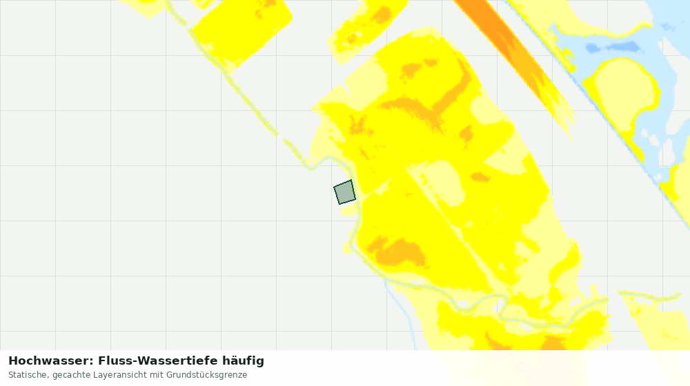 Statische Kartenansicht: Hochwasser: Fluss-Wassertiefe häufig