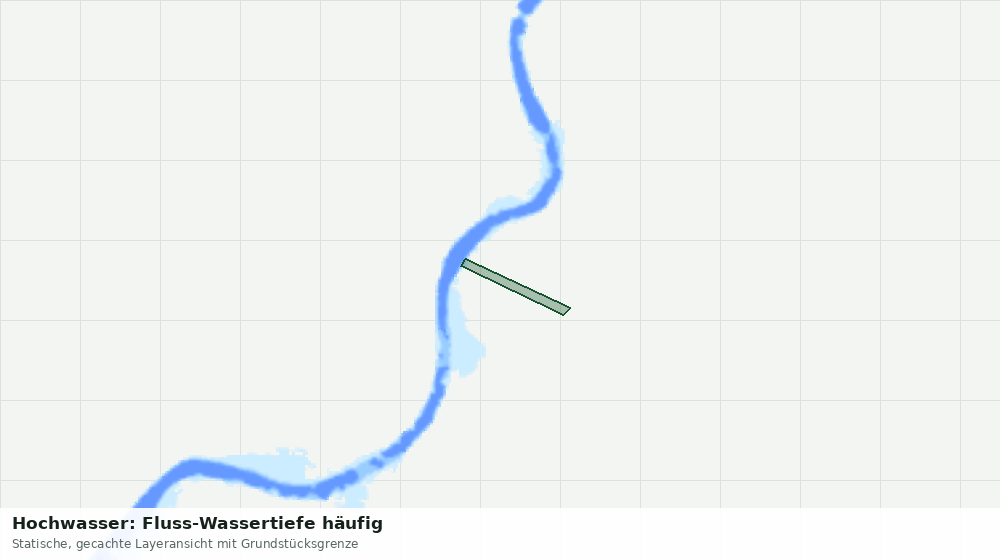 Statische Kartenansicht: Hochwasser: Fluss-Wassertiefe häufig